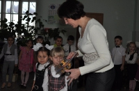 День Защитника Отечества - торжественная линейка. 22 февраля 2012 года