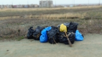 Акция у стелы «Штык». 24 апреля 2014 года