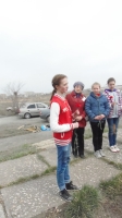 Акция у стелы «Штык». 24 апреля 2014 года