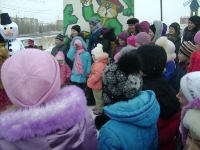 Открытие новогодней елки в поселке ОЗТП