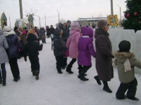 Открытие новогодней елки в поселке ОЗТП
