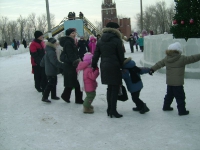 Открытие новогодней елки в поселке ОЗТП
