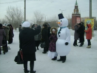 Открытие новогодней елки в поселке ОЗТП