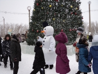 Открытие новогодней елки для жителей поселка ОЗТП. 24 декабря 2012 года