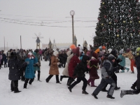 Открытие новогодней елки для жителей поселка ОЗТП. 24 декабря 2012 года