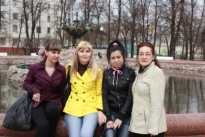 Делегация г.Орска Карягина Я., Назарук А.А., Бестибаева Э., Сидалинова Г.Б. (слева направо)